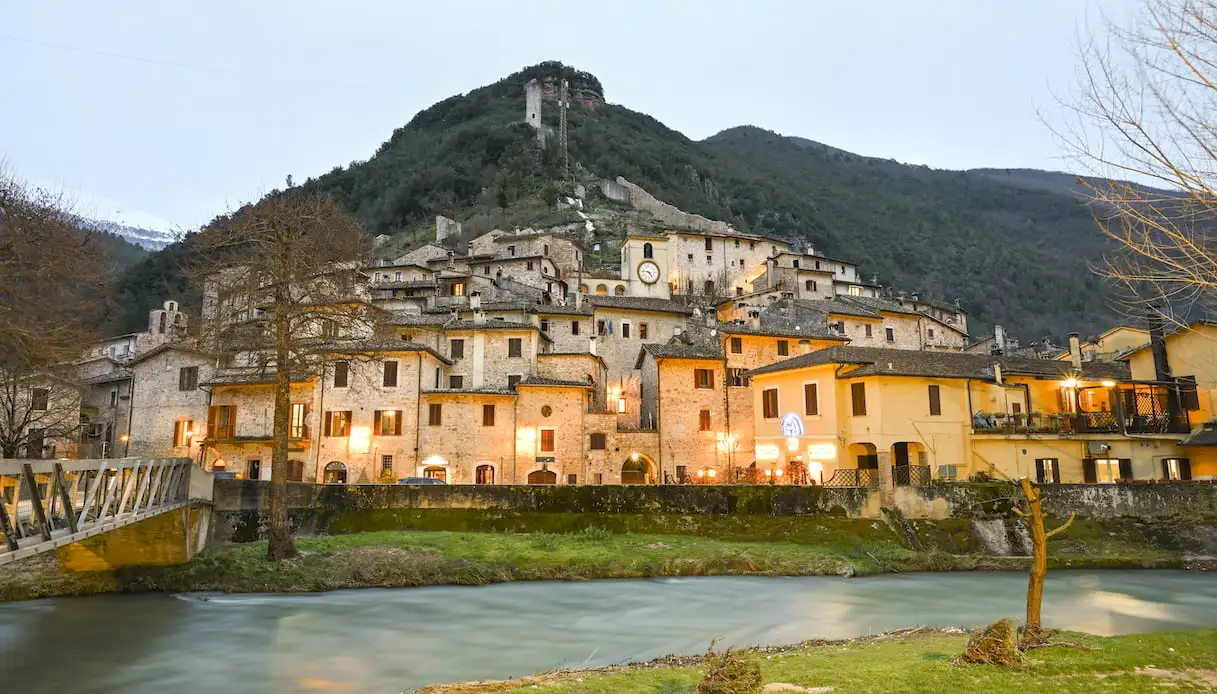 Ferentillo, the Nera river and the mummy museum